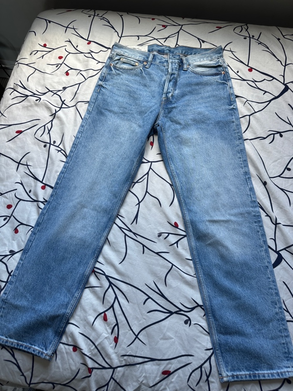 H&M Light Blue Straight-Leg Men's Jeans